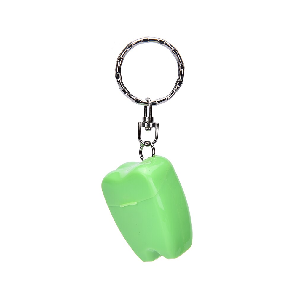 2 pièces 15 M fil dentaire pour le nettoyage des dents Kit de soins bucco-dentaires hygiène dentaire menthe parfum Portable dents porte-clés