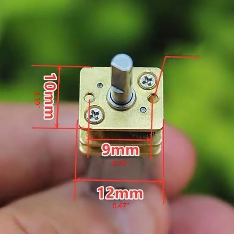 Mini Micro Electric Full Metal Micromotor Gearbox- Gear Robot Motor Shaft Sprocket DC 12V N20 Slow Speed Reducer Motors