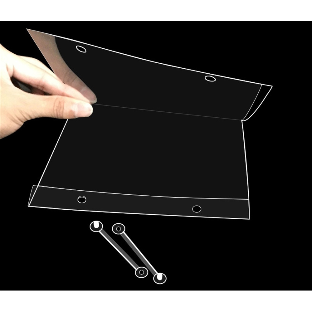 A4/a5/a6 Supermarket Price Label Holder Strip Clear Plastic Hook Shelf Data Strips Frame