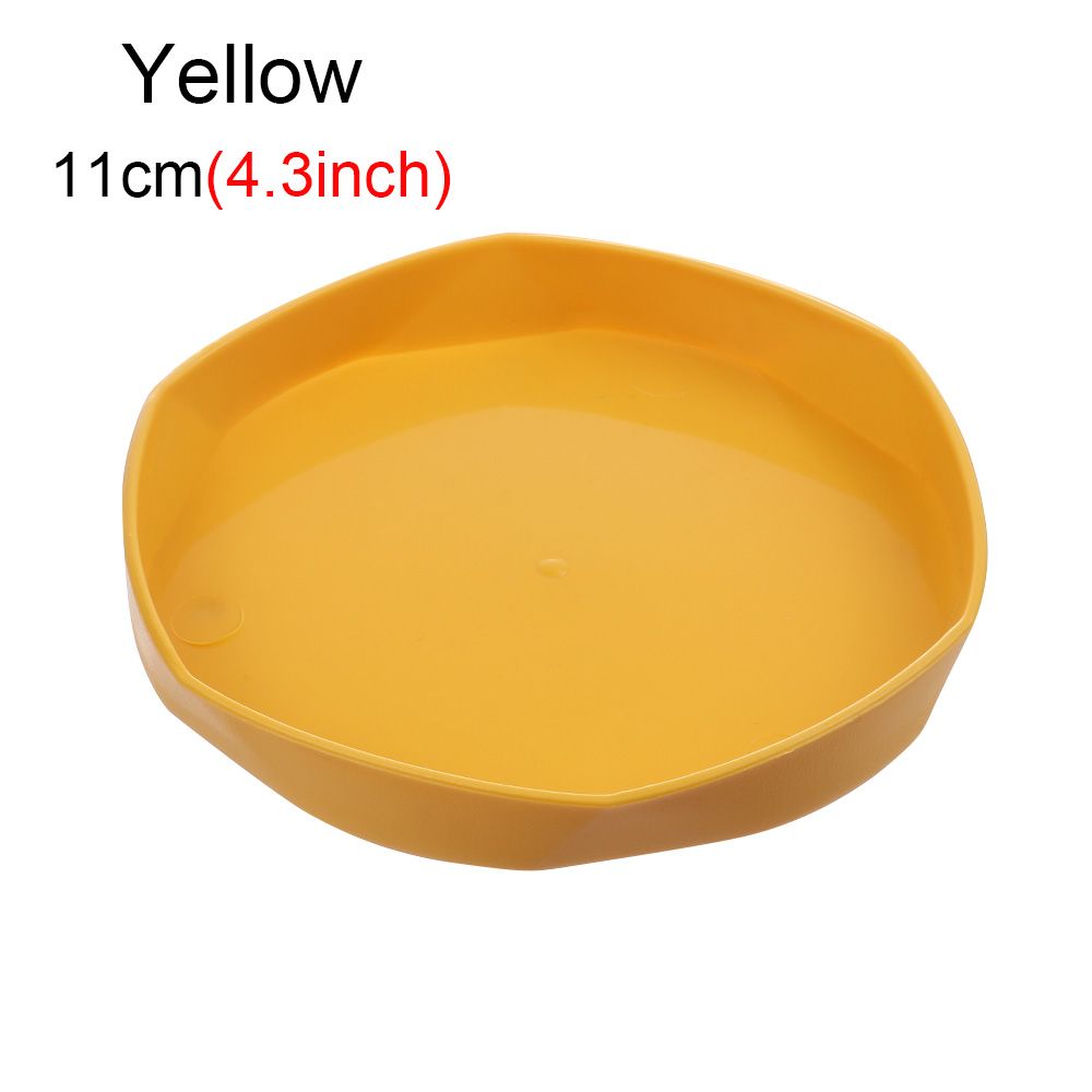 1Pcs Plastic Resin Plant Saucer Drip Trays Plastic Tray Saucers Indoor Outdoor Flower Garden Pot: Burgundy