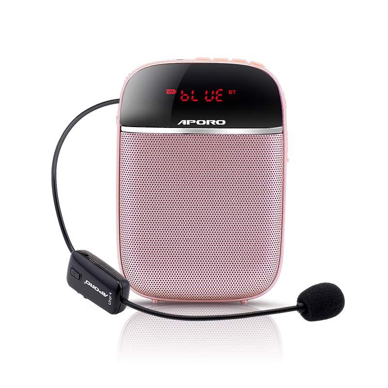 Trådløs bluetooth megafon bærbar 10w stemmeforstærker headset mikrofon mini bærbar musikafspiller til undervisning: Andet