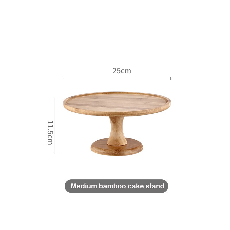 Ceramic Wooden Bottom High Foot Cake Plate Glass Cover Tray European Fruit Plate With Lid Cake Stand Dessert Table: 006