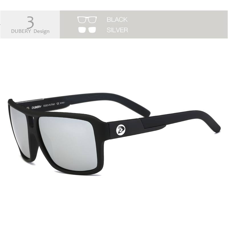 DUBERY Gafas de sol polarizadas con protección UV400 para hombres y mujeres, 10 colores, modelo 008: Gris