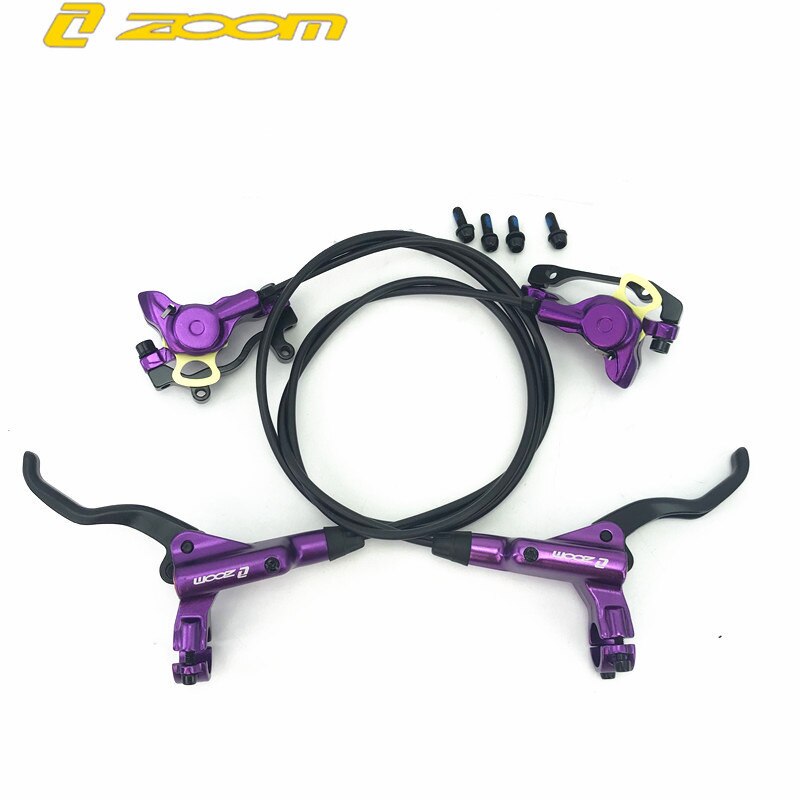 Zoom HB875 VTT frein à disque hydraulique frein hydraulique VTT avant et arrière kit frein à huile frein à disque frein vtt: Purple pair