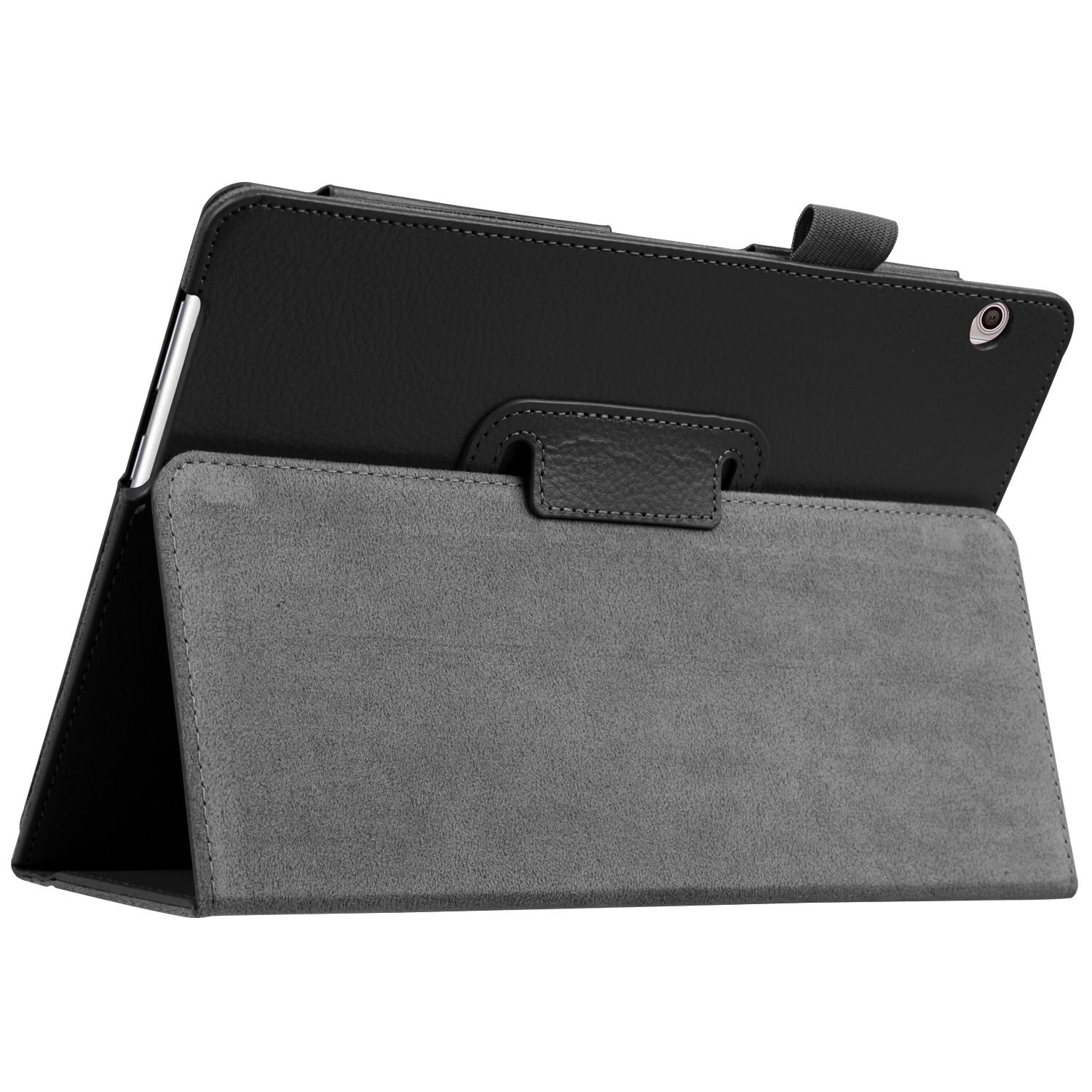 Flip Case for Huawei T3 10 Cover MediaPad T3 9.6 AGS-L09 AGS-L03 PU Leather Smart Stand Cover Honor Play Pad 2 9.6inch Case capa: T3 10 Black