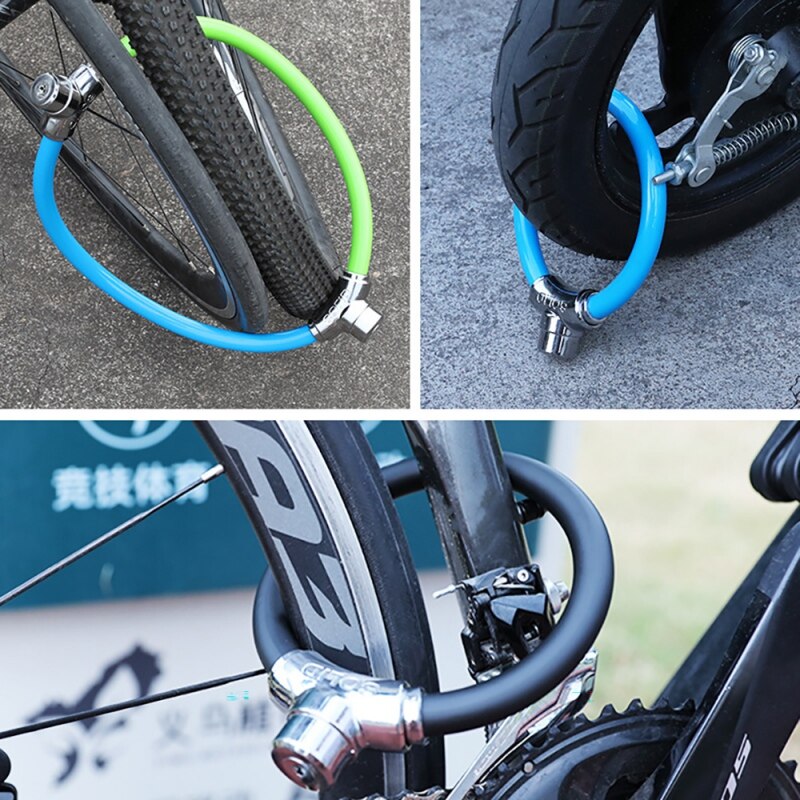 Lightweight Bicycle Lock Key Password Anti-theft Padlock MTB Road Bike Lock Motorcycle Lock Cycling Accessories