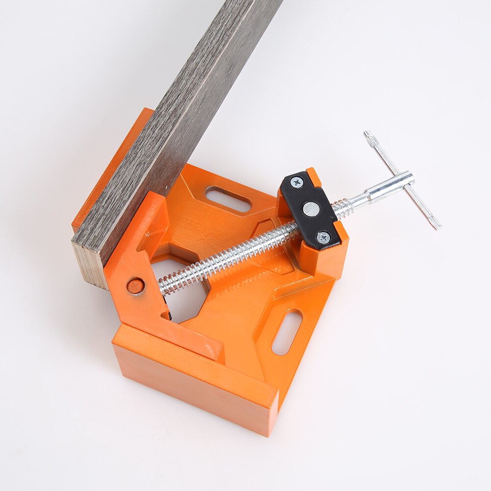 Right Angle Clamp 90 Degree Single Handle Aluminium Corner Clamp Carpenter Woodworking Frame Clip Alloy Hardware Tools#38