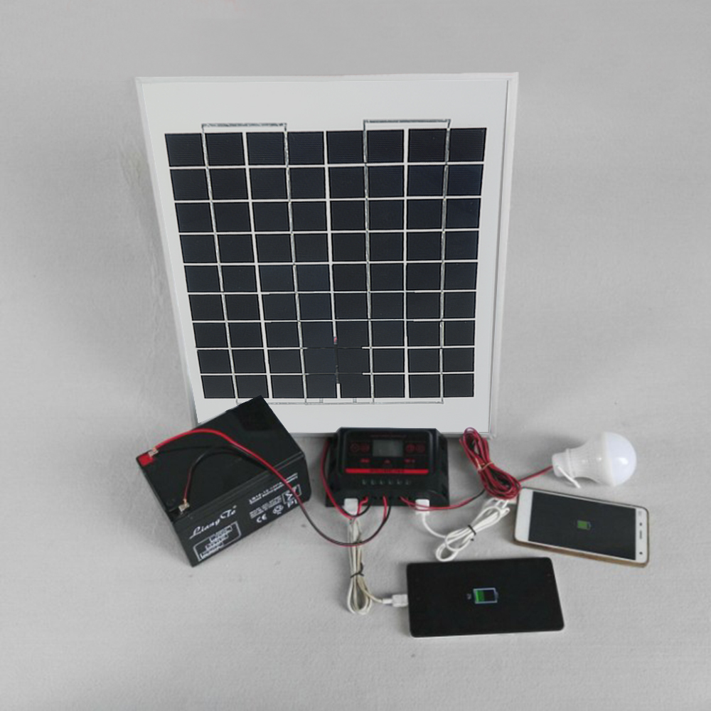 12V 10W 38 X 22 CM PolyCrystalline Transparent Epoxy Resin Solar Panel With Alligator Clip Wire