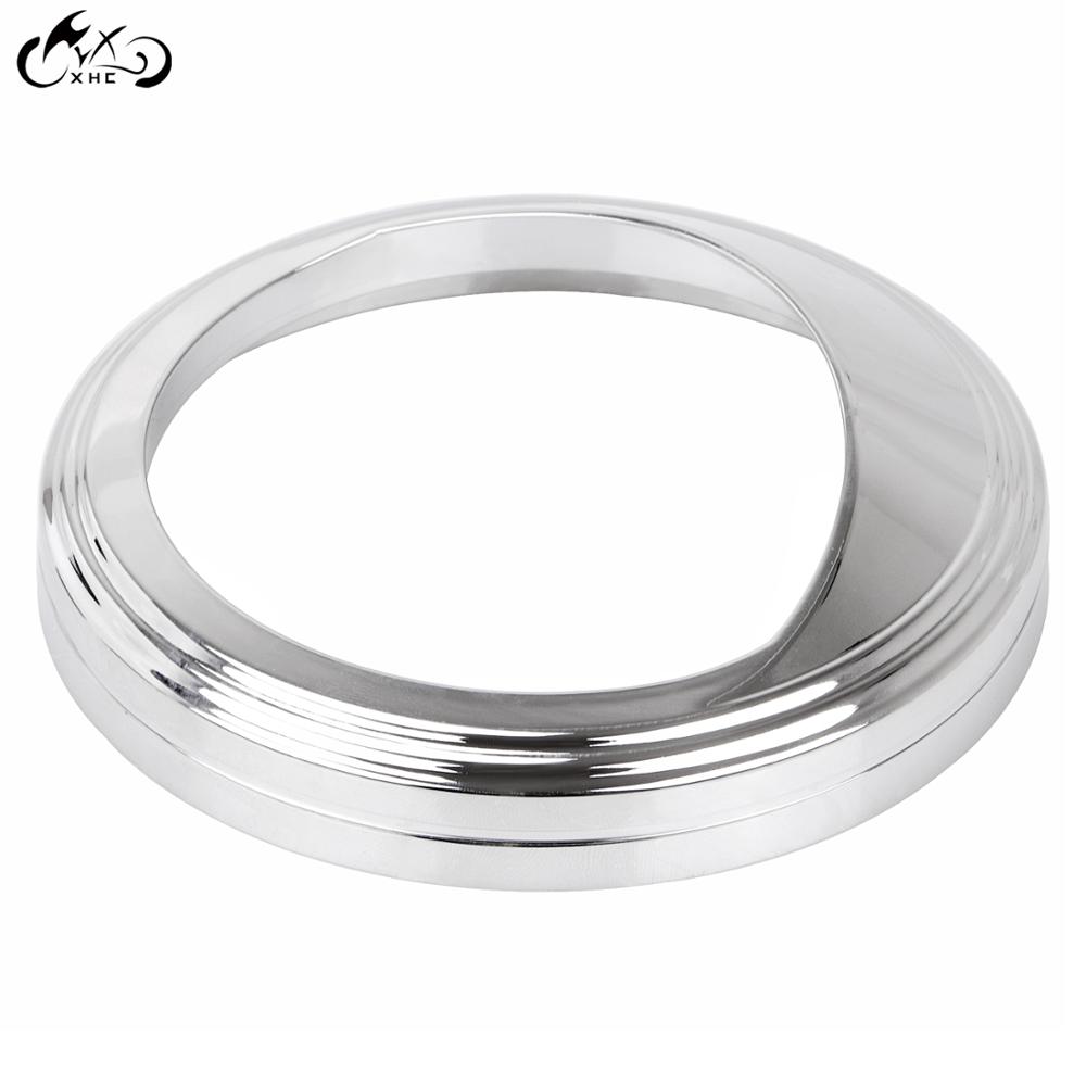 Cadre de compteur de vitesse chromé, 5 pouces, pour Harley, Softail, Springer, FXST, Road Glide, FLTRX, Sportster, 883, 1200