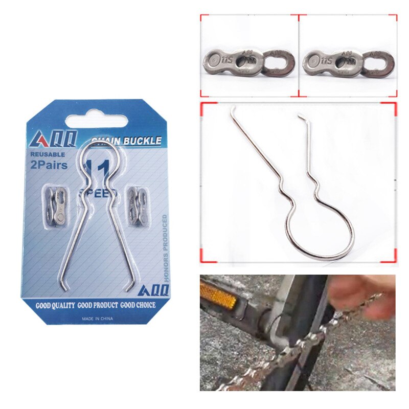 Bicycle Chain 6/8/9/10/11 Speed Magic Buckle Bicycle Chain Missing Link Chain Magic Buckle Disassembly Tools