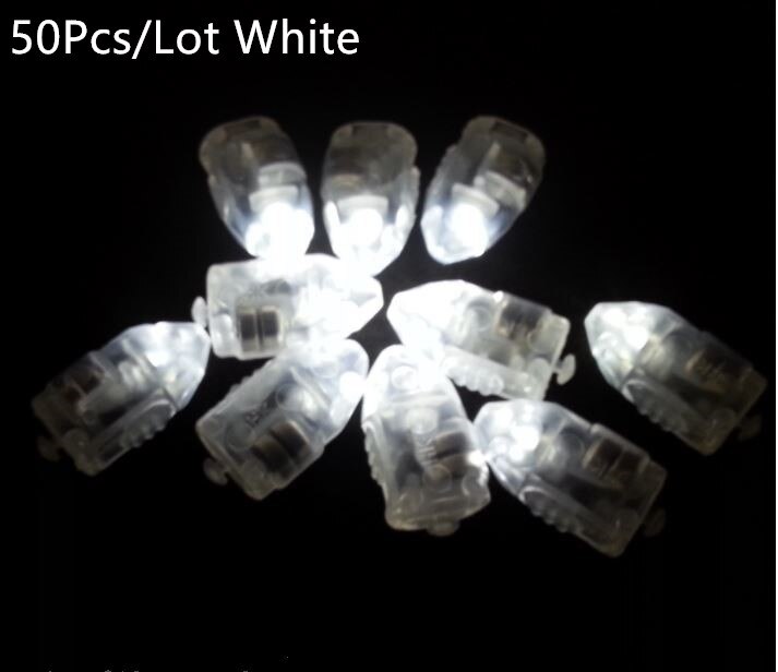 100 Stck/50 Stck LED Ball Lampen Ballon Lichter Gebühr Lichter Mond Sternen Schnur Lichter für Heimat Hochzeit Party geburtstag Dekoration: 50Stck Weiß