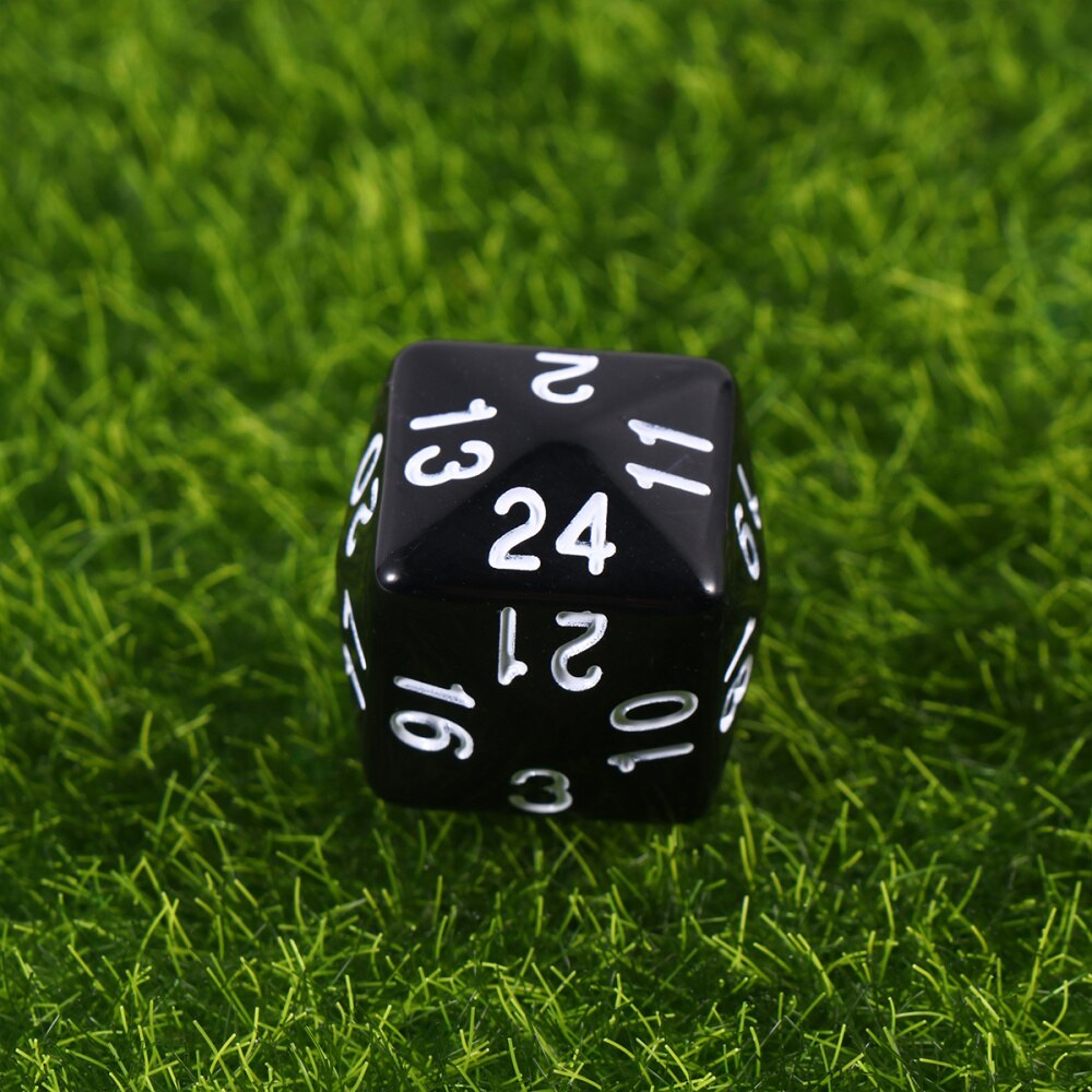 1 set van /10 stuks acryl polyhedron dobbelstenen, getallen dobbelstenen, veelzijdige entertainment dobbelstenen voor thuis, bar, bordspellen (zwart)