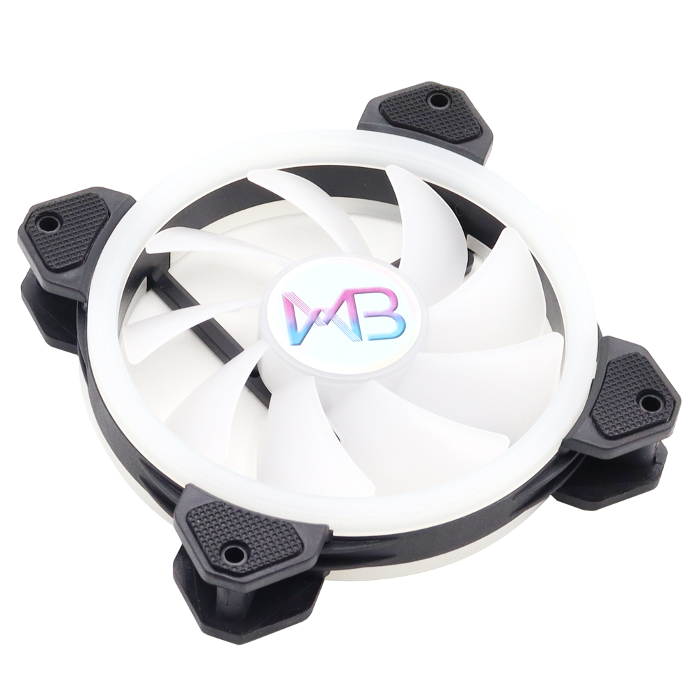 Wovibo-Ventilador RGB de 120mm, enfriador silencioso Argb, Pc, ordenador, 6 pines, 12cm, placa base, sincronización Aura