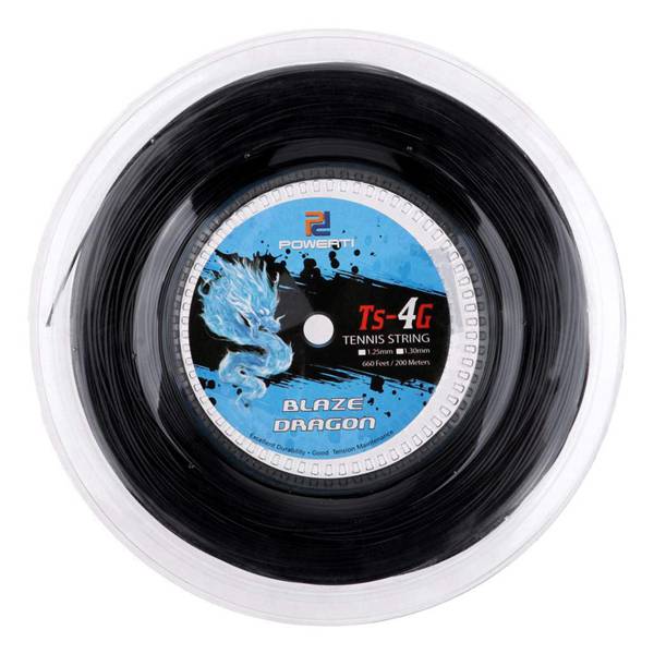 Powerti Tennis String 4G Polyester Training Racket String 200M Reel Gym Sport: 1.3mm