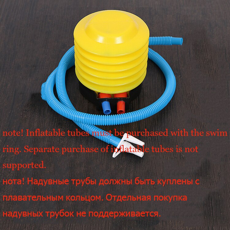 Anneau de natation adulte et enfant piscine gonflable flotteur Swimm anneau de bras pour les Sports nautiques épaissi manchons d'eau piscine: air pump