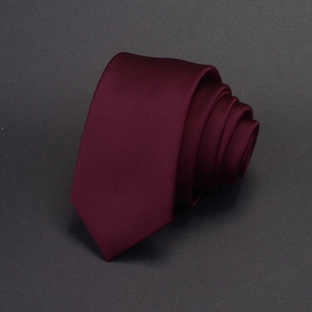 RBOCOTT-cravate pour hommes | Cravate de couleur unie 6cm, cravate Slim pour hommes, cravate rouge, mariage bleu décontracté, cravate de cou