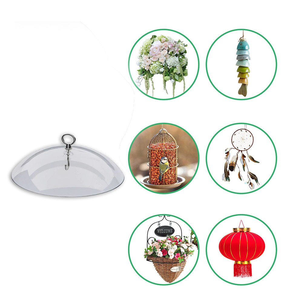 Hanging Bird Feeder Protective Cover Hummingbird Feeder Rain Cover Protection Mealworm Feeder Baffle for Home