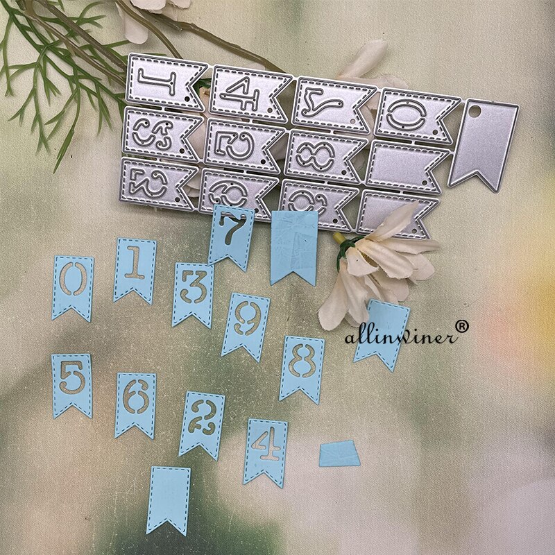 Metal Cutting Dies – Numbers Set, DIY Scrapbooking Embossing, Paper Card Crafts, Carbon Steel