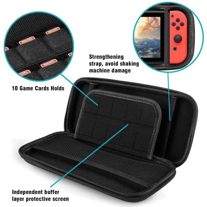 8 in 1 Hard Shell Bag Kit For Nnintend Switch Case Portable Protective Storage Bag Cover For Nintendo Nintendoswitch Accessories