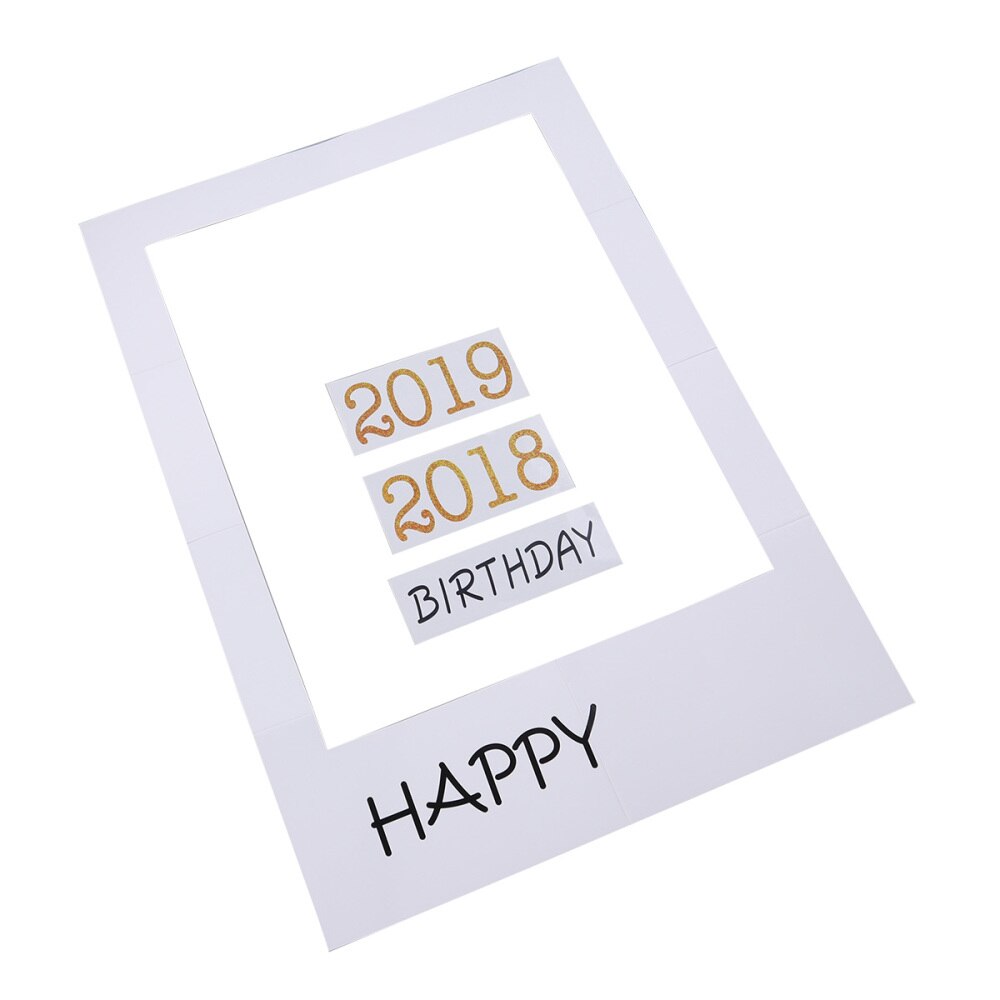 DIY Paper Picture Frame Cutouts Photo Booth Props for Birthday Party