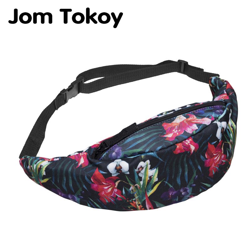 Jom Tokoy women fanny packs 3d printing waist pack Waist bag bum bag travelling Bag