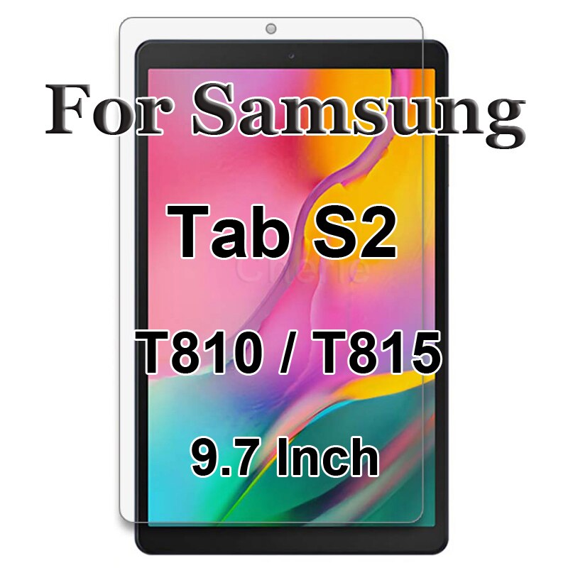 Gehard Glas Voor Samsung Galaxy Tab S6 Lite 10.4 S S4 S5E S6 10.5 E 9.6 S2 S3 9.7 Note 10.1 Screen Protector Beschermende Film: Tab S2 9.7 T810 T815