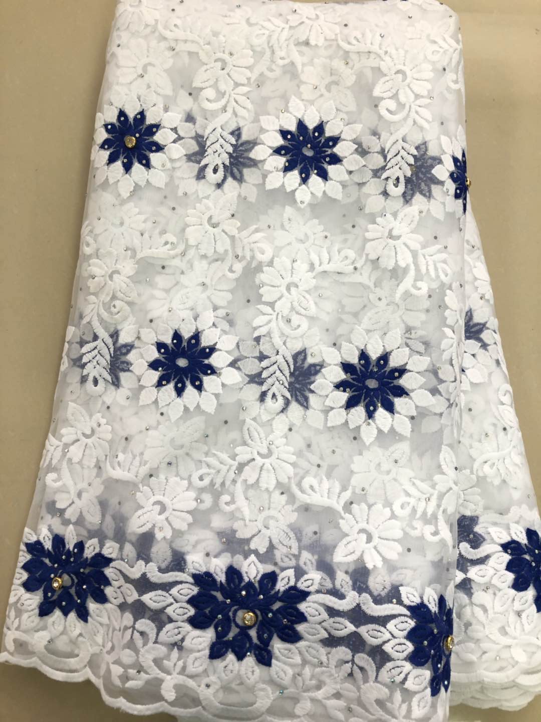 Róża najnowsze koronki afrykańskie 2020 afrykańska koronkowa tkanina wysokiej jakości tkanina z francuską koronką z kamieniami 5 jardów afrykańska tkanina netto YLL3837: AS PIC7