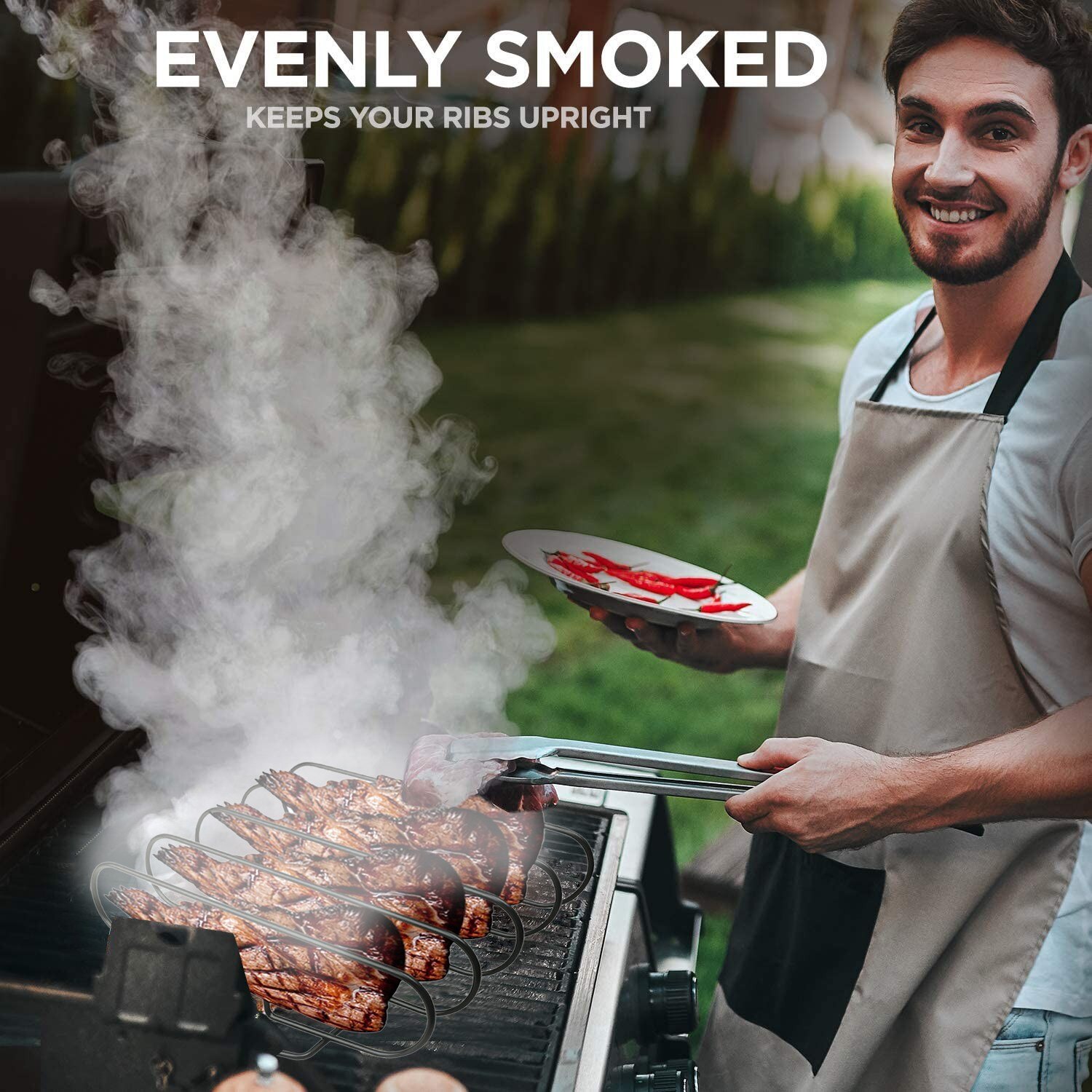 Bbq Lamb Rack Roasting Rib Rack Multifunction Non-stick Roast Garden Roast Chicken BBQ Tools Kitchen Accessories