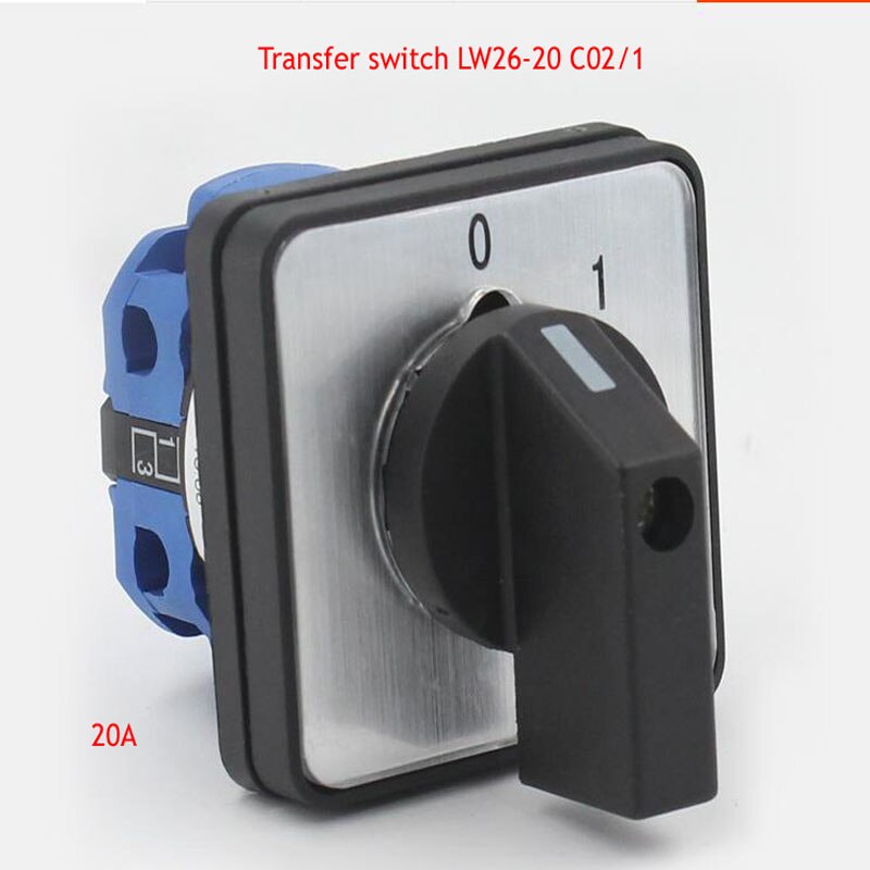 Universal Switch LW26-20 C02 1 Two-speed 220V Motor Power Cut Off Two-speed On-off Circuit 20A