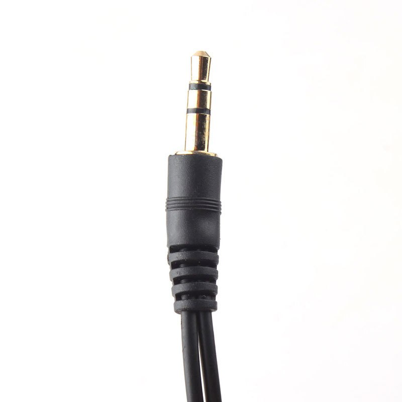 3.5Mm Male Naar 2 Vrouwelijke Stereo Audio Y Splitter Adapter Kabel W/Volumeregeling Bc #53869