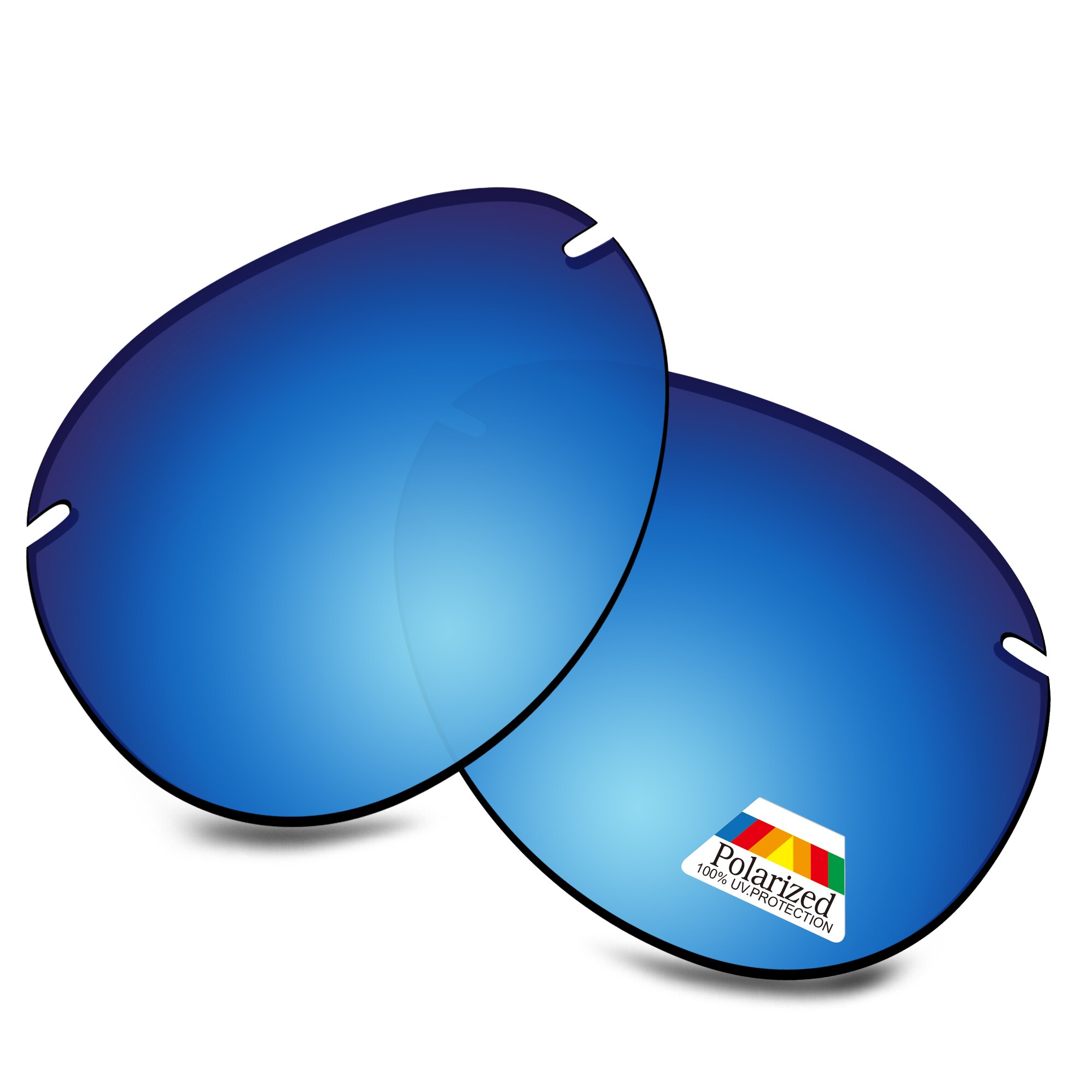 Bwake Polycarbonat Polarisierte Ersatz Linsen für-Maui Jim Zucker Strand MJ421 Sonnenbrille Rahmen-Mehrere Optionen: Ice Blue