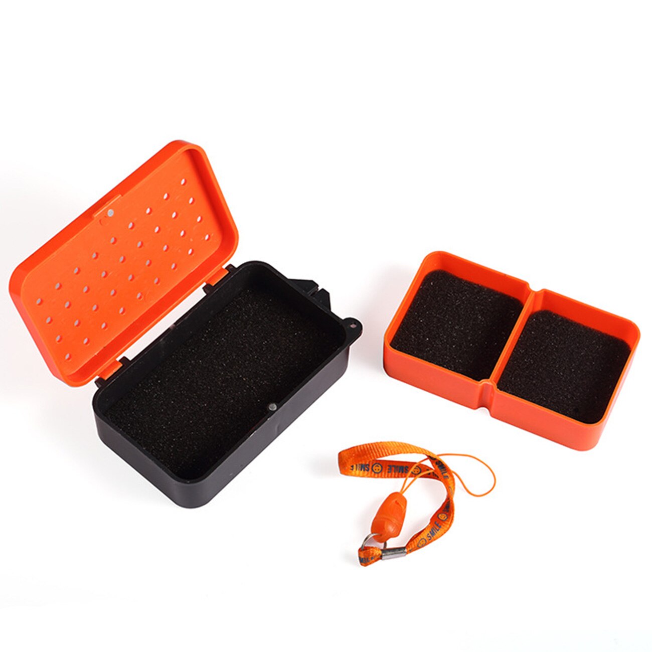 1Pcs Live Bait Storage Box Containers 2 Compartments Worm Lure Plastic Box Fly Bass Tilapia Carp Fishing Tackle