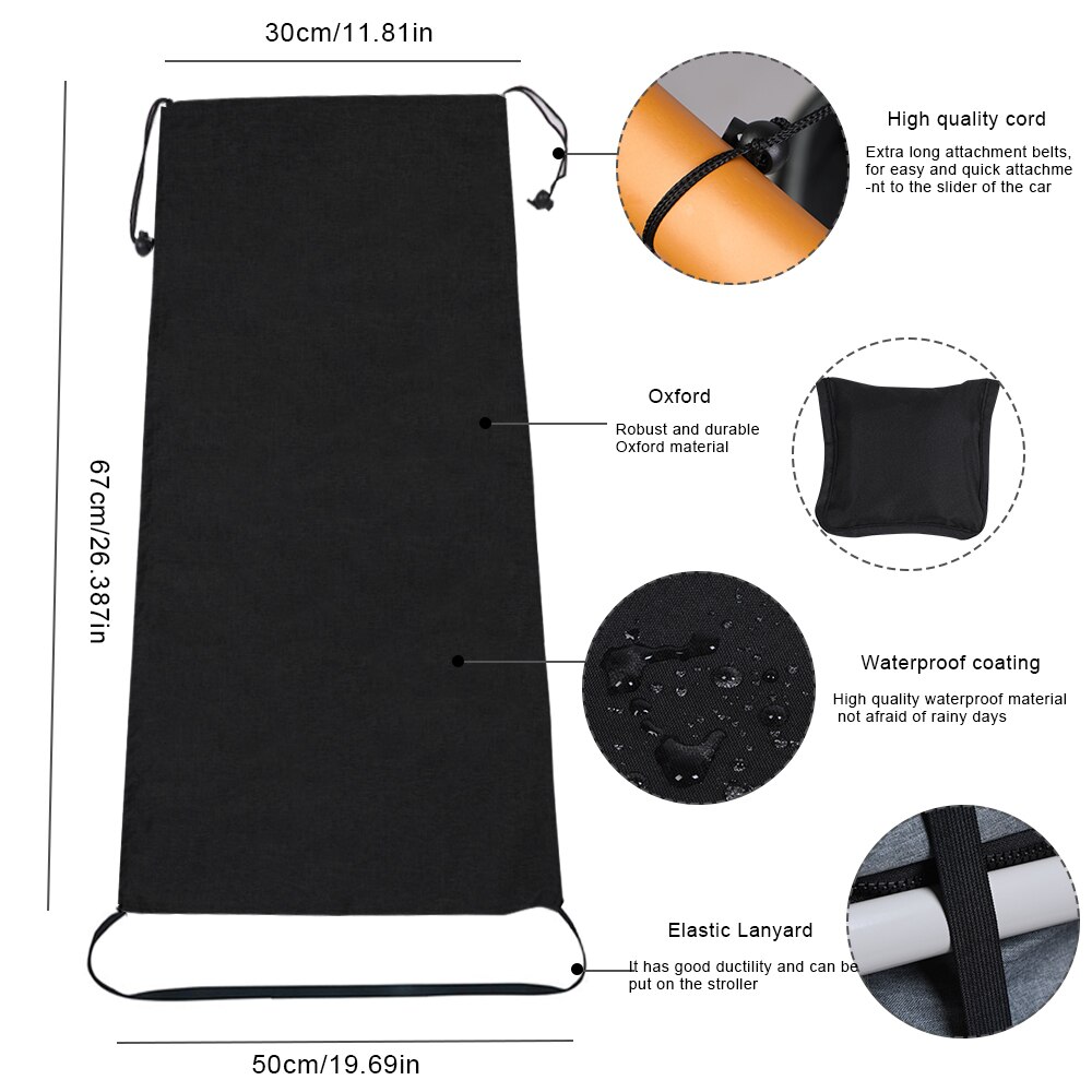 Universal Kinderwagen Accessoires Zonnescherm Zonneklep Vervoer Luifel Cover Voor Baby Zuigelingen Autostoel Uv-bestendig Hoed: black