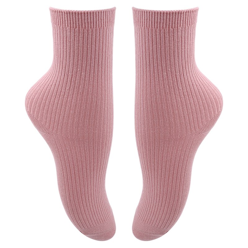 Calzini Cotone Donna - Ricamo Motivo Cuore Bianco - Yoga Fitness - Corti