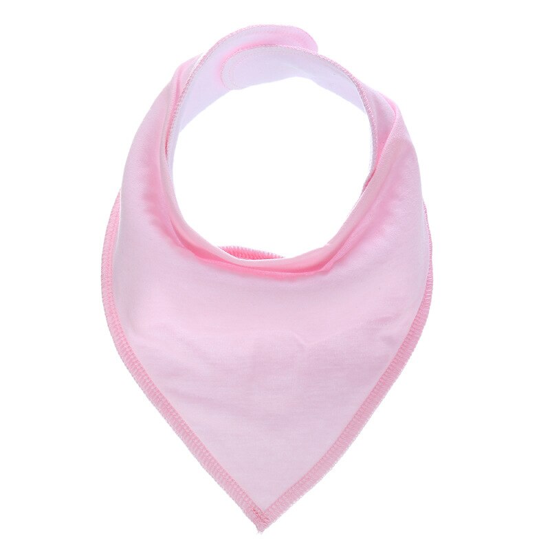 1 Pc Katoen Slabbers Burp Doeken Solid Baby Babador Bandana Bib Sjaal Met Verstelbare Snaps Baby Accessoires: Light Pink