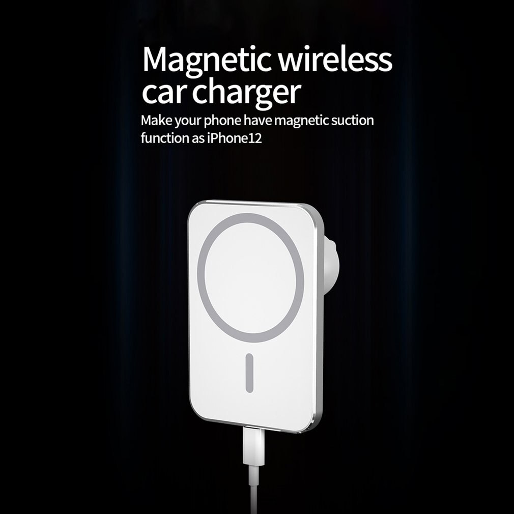 15W Magnetische Auto Oplader Mobiele Telefoon Power Houder Voor Iphone 12/12Pro Snelle Draadloze Opladen Magneet Vent Frame mount