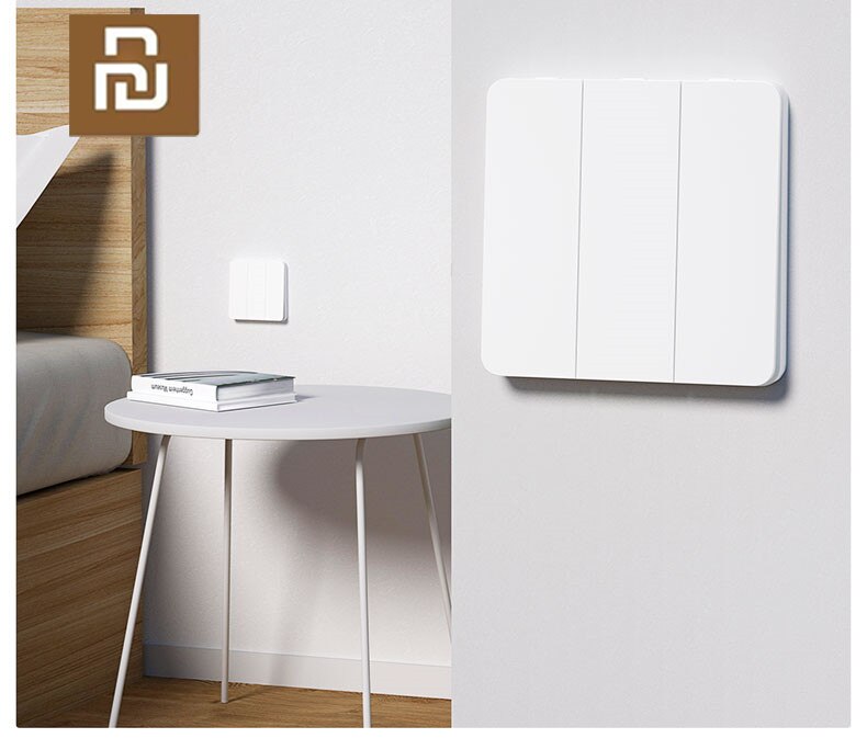 Xiaomi Mijia Smart Switch Wall Switch Single Double Three Open Control Modes Over Intelligent Lamp Light Switches
