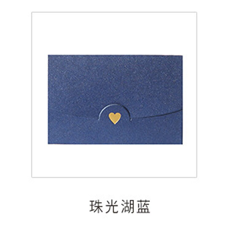 Mini enveloppe vintage et vierge avec perles colorées pour mariage, 40 pièces, invitation, amour, papier, enveloppe dorée de 11 couleurs: XiaoHuLan