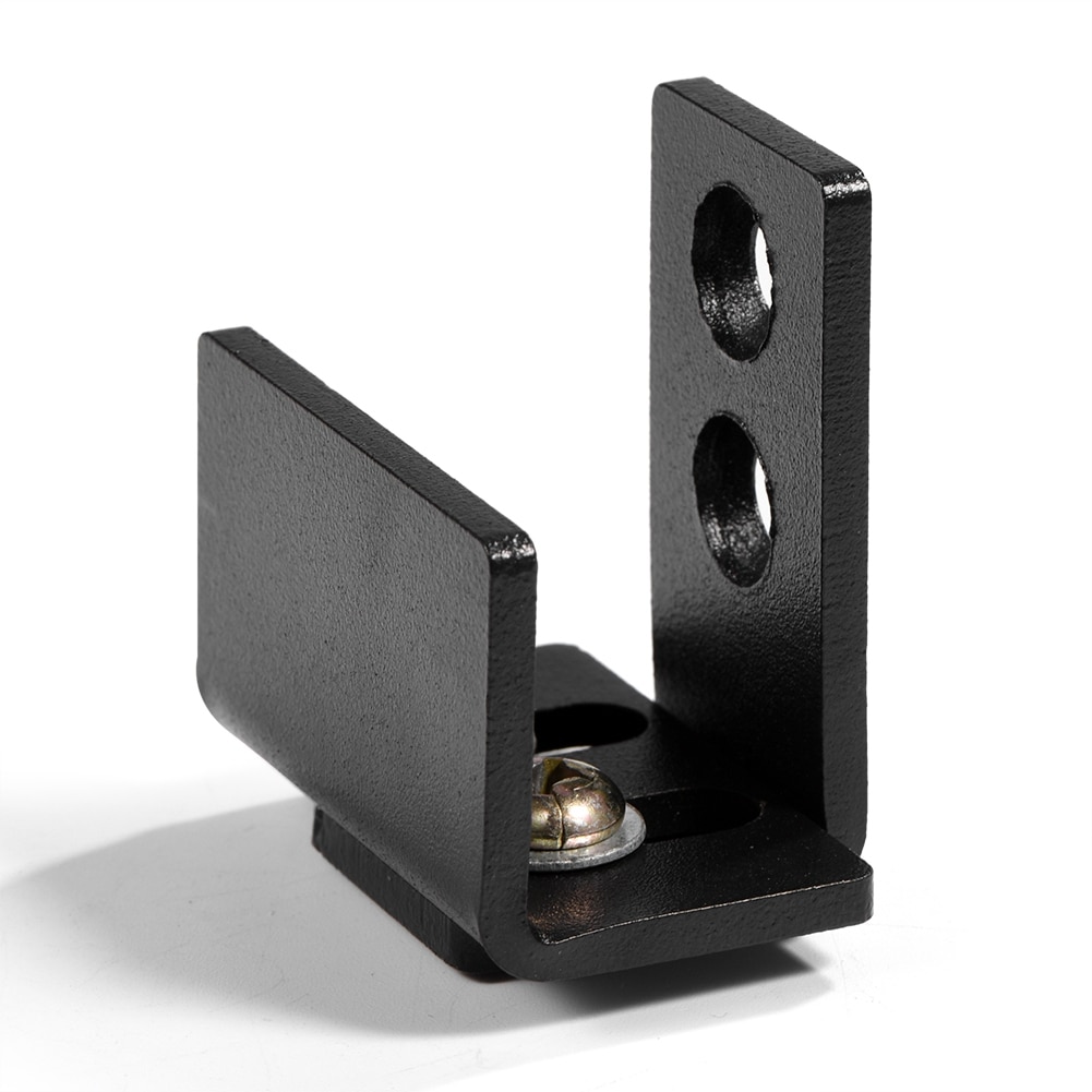 Zwart Staal Stevige Duurzaam Deur Gids voor Schuifdeur Schuifdeuren Schuur Deur met 8 Installatie Opties schuifdeuren schuur deur rollers