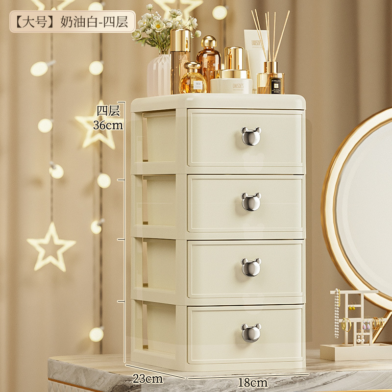 Mini skrivebordsopbevaringsboks skuffestil smykker papirvarer tape diverse varer kasse bog skrivebord kompakt opbevaringsbeholder: Multi