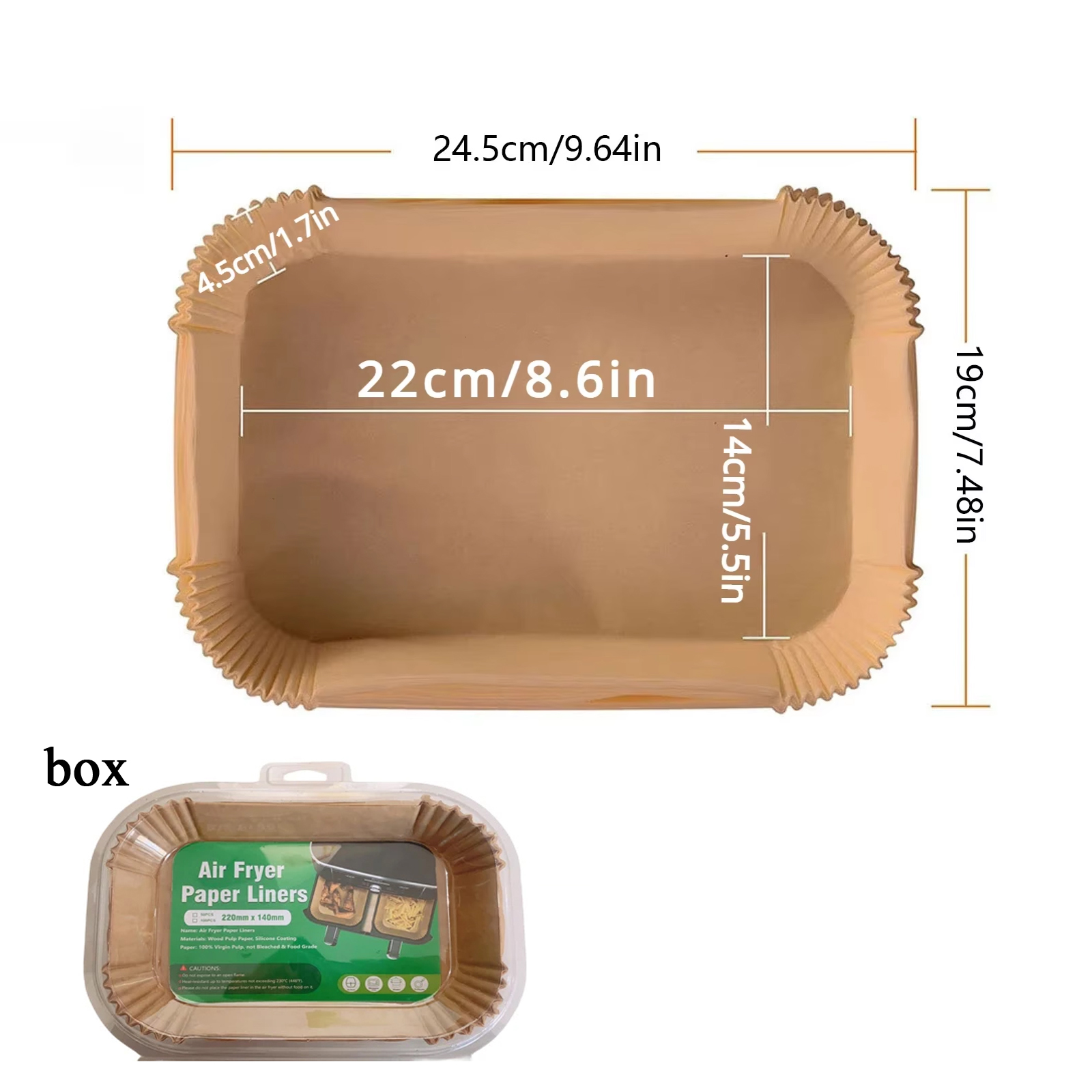 Plateau d'ustensiles de cuisson en papier jetable pour friteuse à Air, tapis antiadhésif, revêtement résistant à l'huile, tampon de Barbecue pour four de cuisine, 50/100 pièces: Option14 / Rose