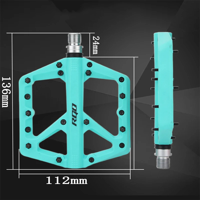 Mountainbike Nylon Pedal Perrin Lager Große Breite Oberfläche Rutschfeste Off-road Pedal Schneebesen Pedal