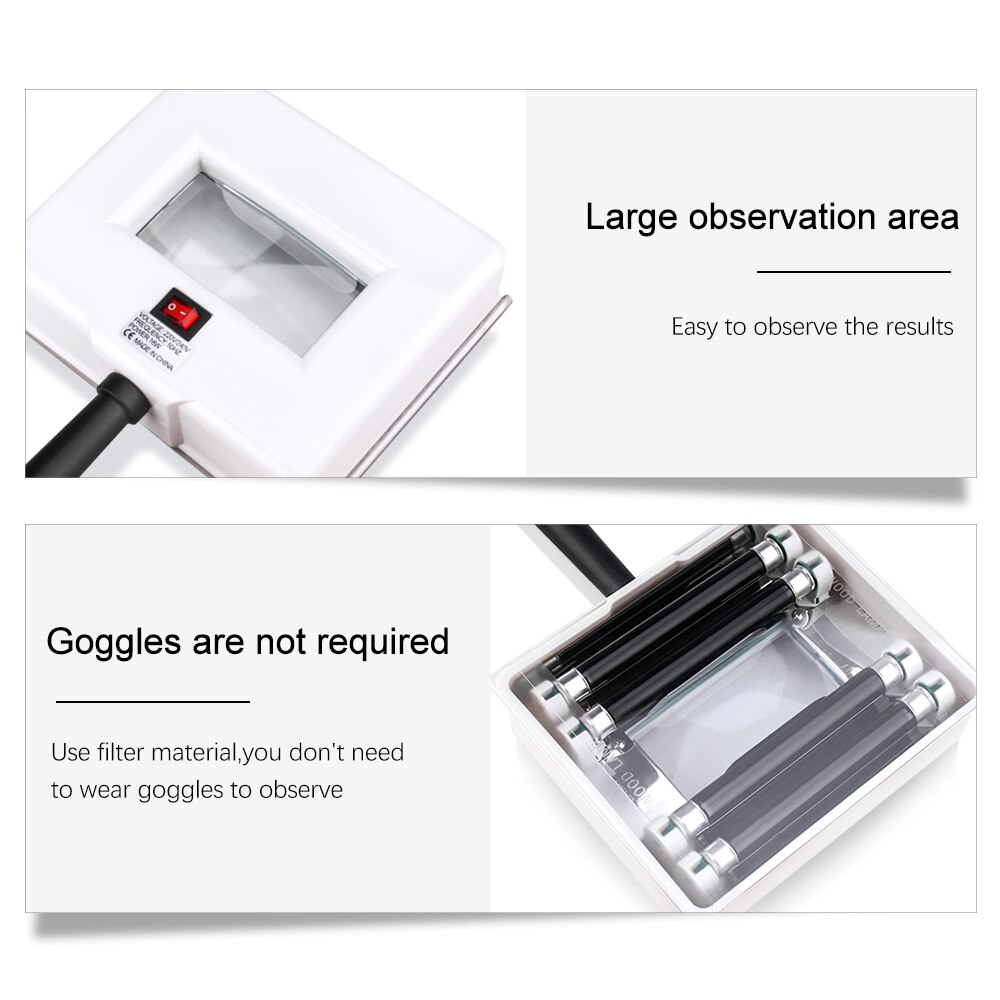 Lamp Skin UV Analyzer Wood Lamp Facial Skin Testing Examination Magnifying Analyzer Lamp Machine Skin UV Analyzer Lamp Beauty