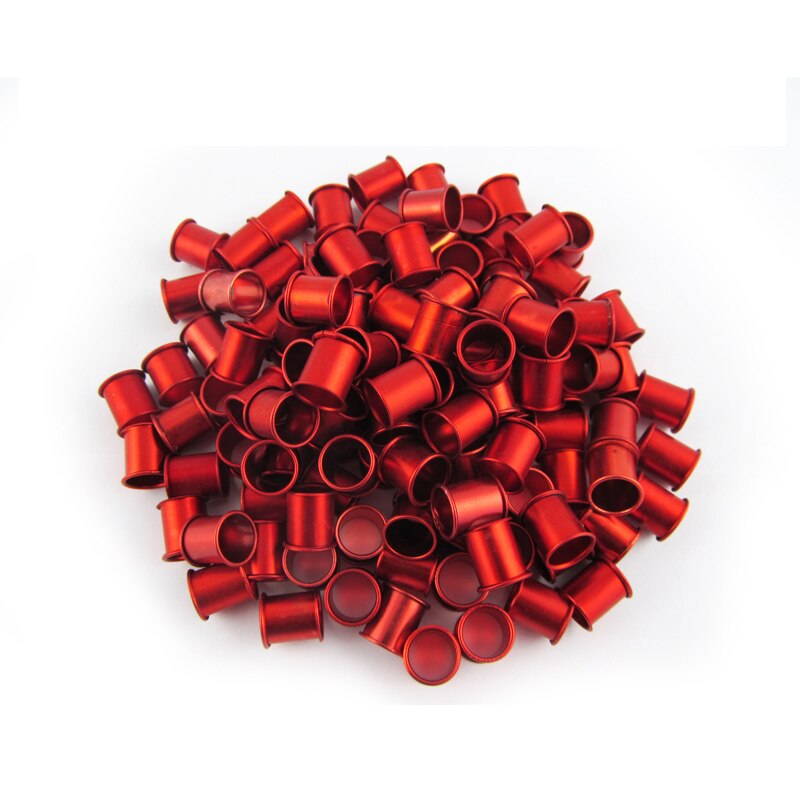 1000 pcs 8 mm Duif voet ringen Aluminium Ring Vogels identificatie gereedschap 5 kleuren Vogel gereedschap