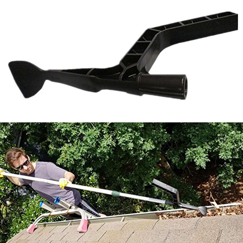 Strumenti per la pulizia della grondaia per uso domestico cortile esterno giardino tetto lavello gancio grondaie fosso del tetto immondizia pulizia cucchiaio pala
