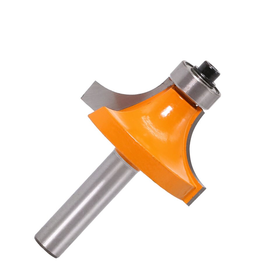 1pc 8mm Shank Round-Over Router Bits for wood Woodworking Tool 2 flute endmill with bearing milling cutter Corner Round Over Bit