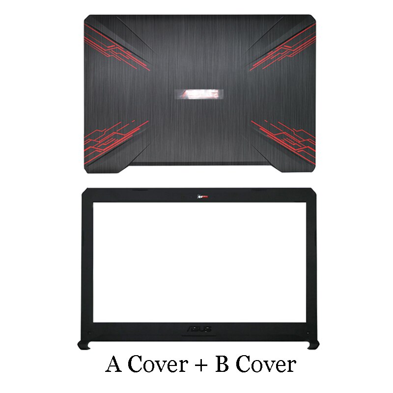 Laptop LCD Back Cover For ASUS FX80 FX80G FZ80G ZX80 FX504 FX504G Front Bezel Hinges Palmrest Bottom Case A B C 47BKLLCJN80: A B Cover