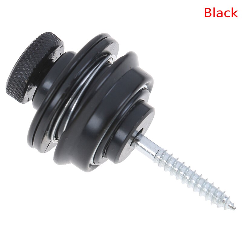 guitar strap lock button acoustic electric guitar bass guitar accessories 1pc: Black