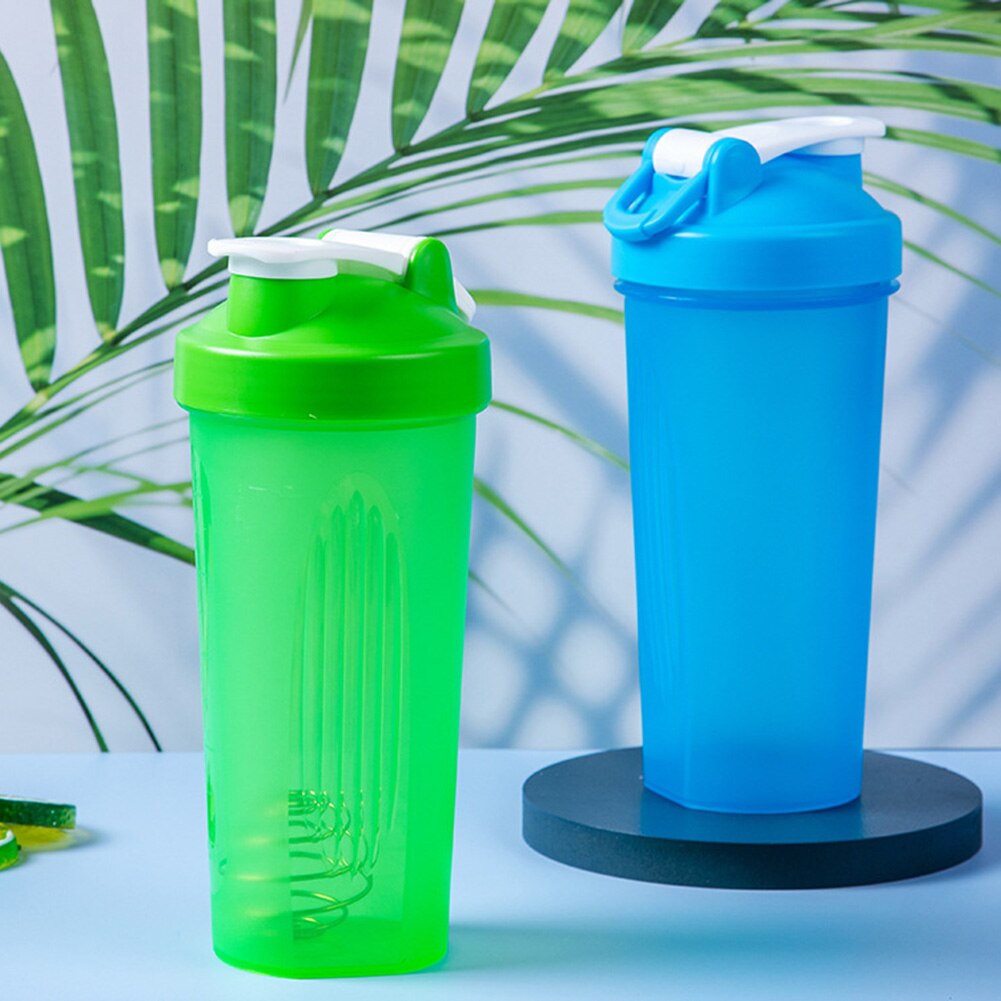 Botella agitadora de proteínas de 600ml, Herbalife, taza agitadora de proteína en polvo para gimnasio, agitador, taza Slushy con botella de agua portátil a escala