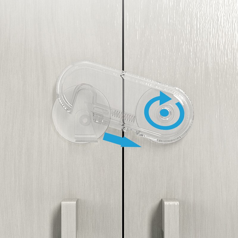 5Pcs Baby Lock Kind Bescherming Multifunctionele Lock Deurslot Meubels Kids Kast Lade Anti-Opening Lock voor Kindveilige